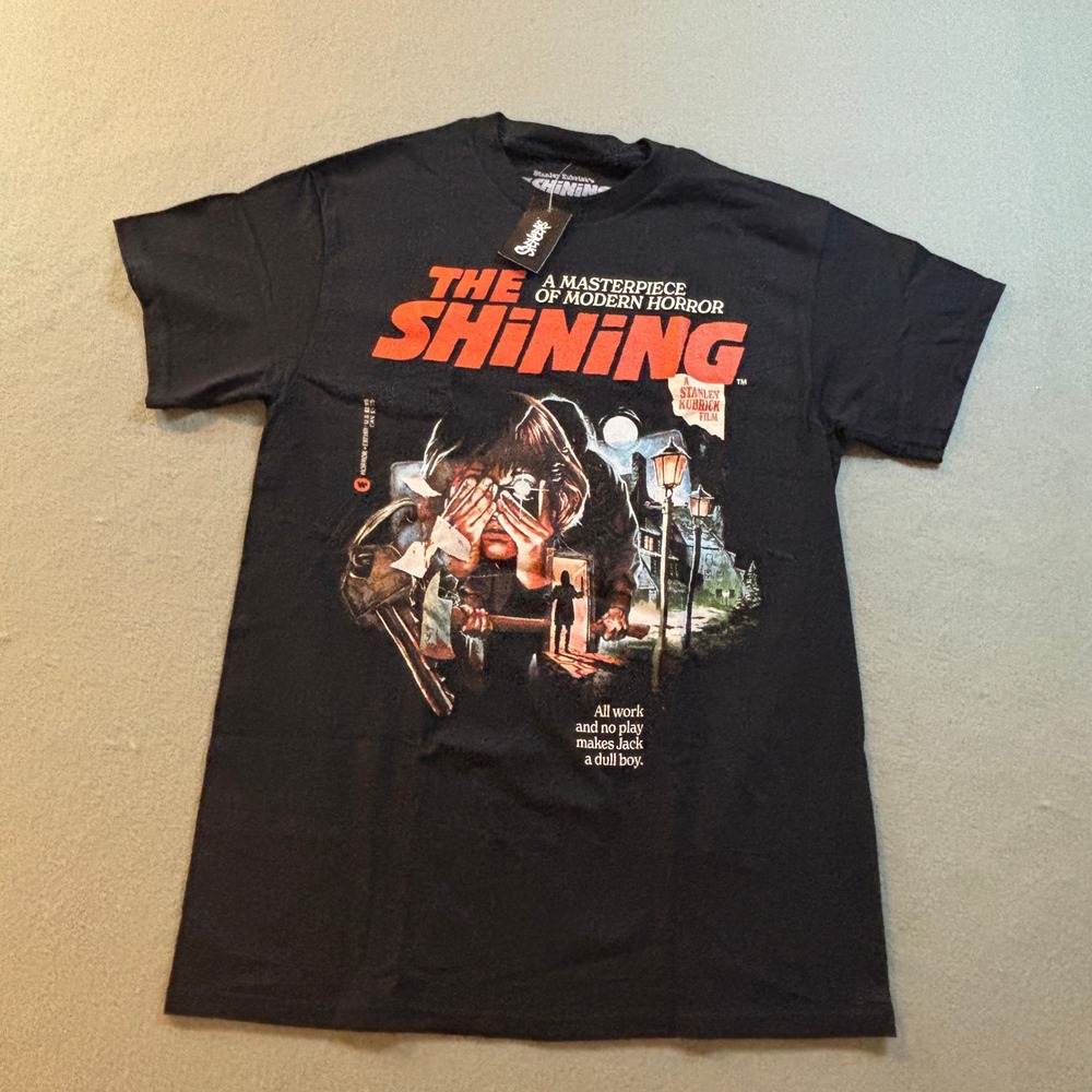 The Shining Movie Graphic T-Shirt Mens M Black Horror Film Stanley Kubrick Movie
